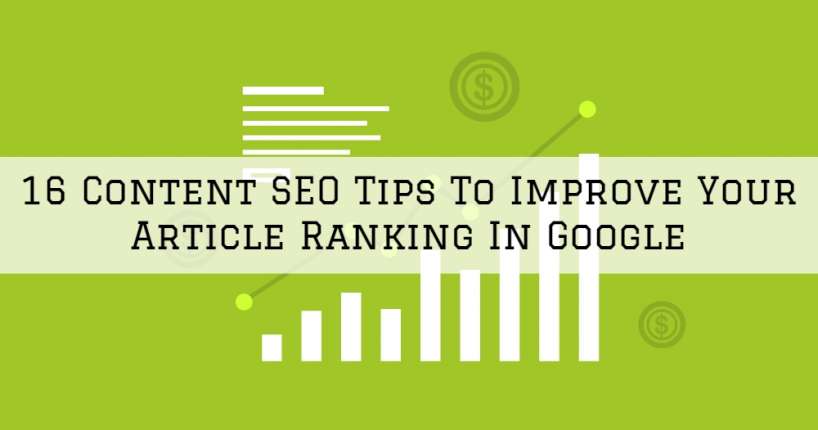 Content writing service_SEO Tips To Improve Your Ranking In Google